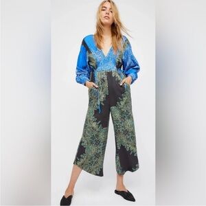 NWOT Free People Blooming fields jumpsuit